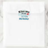Kiss me it's my 16th Birthday Vierkante Sticker (Tas)