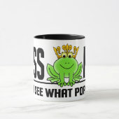 KISS ME Kikker mok - kies stijl en kleur (Midden)