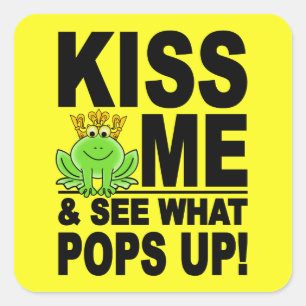 KISS ME Kikker stickers