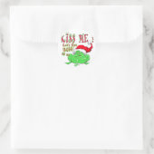 Kiss me laat Froggy pakken Ronde Sticker (Tas)