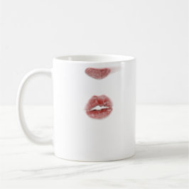 Kiss me lipstick Mark On Koffiemok