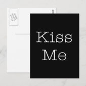 Kiss Me Love Quotes Inspirerend romantische quote Briefkaart (Voorkant / Achterkant)