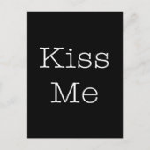 Kiss Me Love Quotes Inspirerend romantische quote Briefkaart (Voorkant)