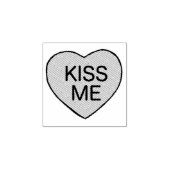 KISS ME Love Valentijnsdag Snoep Heart Love Rubberstempel (Afrduk)