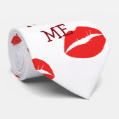 Kiss me party stropdas (Opgerold)