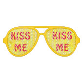 Kiss Me Party Zonnebril (Voorkant)
