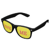 KISS ME retro Shades / Fun Party Sunbril Retro Zonnebril (Gekanteld)