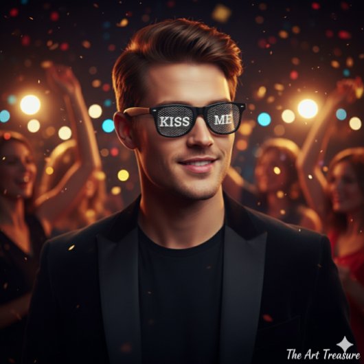 KISS ME retro Shades / Fun Party Sunbril Retro Zonnebril