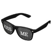 KISS ME retro Shades / Fun Party Sunbril Retro Zonnebril (Gekanteld)