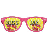 KISS ME retro zonnebril / Feest zonnebril (Voorkant)