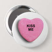KISS ME RONDE BUTTON 4,0 CM (Voorkant /achterkant)