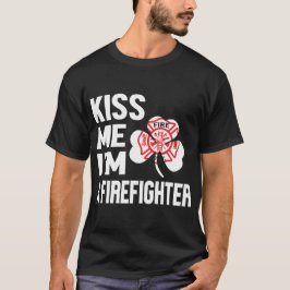 Kiss Me Series (ik ben brandweerman) Mannen T-Shir T-shirt