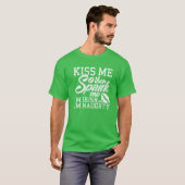 Kiss me Spank me Ik ben Iers T-shirt (Voorkant volledig)