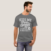 Kiss me Spank me Ik ben Iers T-shirt (Voorkant volledig)