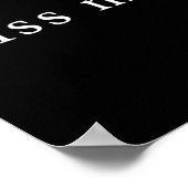 Kiss Me Valentine's Day Minimalist  Poster (Hoek)