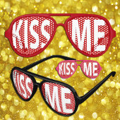  KISS ME Zonnebrillen / Fun Party Shades