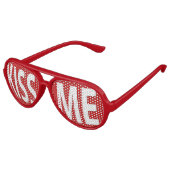  KISS ME Zonnebrillen / Fun Party Shades (Gekanteld)