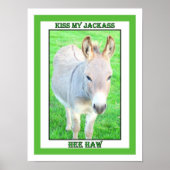 KISS MIJN JACKASS, HEE HAW POSTER (Voorkant)