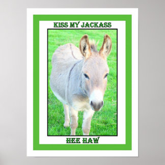 KISS MIJN JACKASS, HEE HAW POSTER