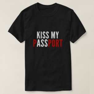 Kiss Mijn paspoort T-shirt