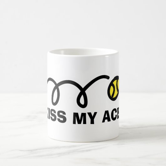 KISS MY ACE funy tennis mokken voor coach en spele (Center)