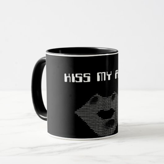 KISS MY ASCII-mok Mok (Voorkant links)