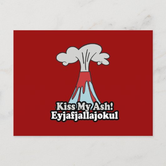 KISS MY ASH BRIEFKAART (Voorkant)