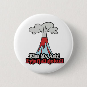 KISS MY ASH RONDE BUTTON 5,7 CM