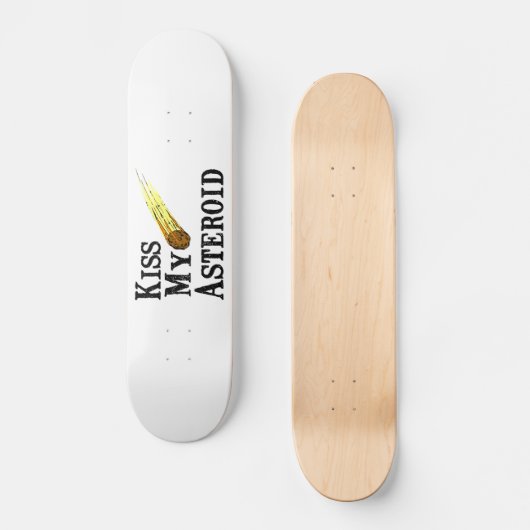 Kiss My Asteroid Persoonlijk Skateboard (Voorkant)