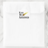 Kiss My Asteroid Ronde Sticker (Tas)