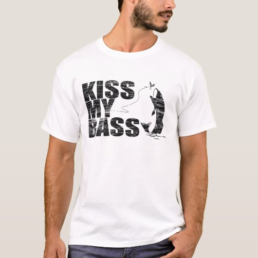  KISS MY BASS T-shirt (Voorkant)
