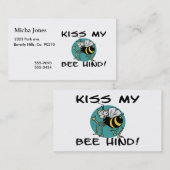 Kiss My Bee Hind Visitekaartje (Voorkant / Achterkant)