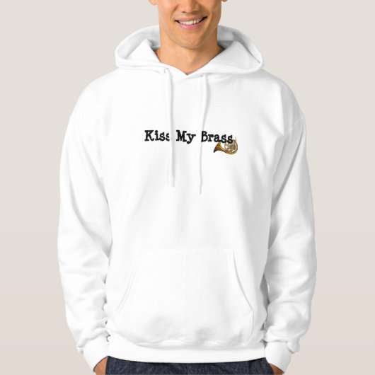 Kiss My Brass [[FRENCH HORN]] Hoodie (Voorkant)