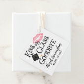 Kiss My Class Goodbye Funny Afstuderen Bedankjes Labels (In situ)