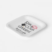 Kiss My Class Goodbye Funny Afstuderen Papieren Bordje (Gebogen)