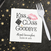 Kiss My Class Goodbye Funny Afstuderen Servet