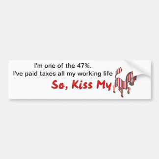 KISS MY DONKEY BUMPERSTICKER