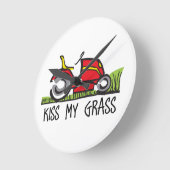 KISS MY GRASS RONDE KLOK (Hoek)