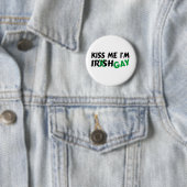 Kiss My Im Gay Ronde Button 5,7 Cm (In situ)