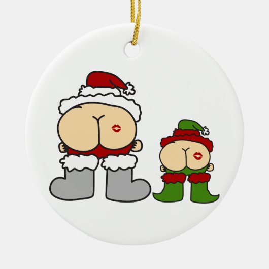 Kiss My Keramisch Ornament (Voorkant)