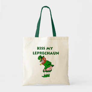 Kiss My Leprechaun Canvas tas