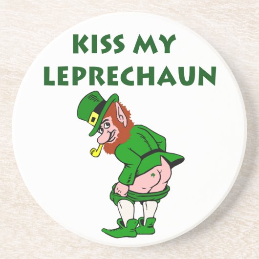 Kiss My Leprechaun Onderzetter (Voorkant)