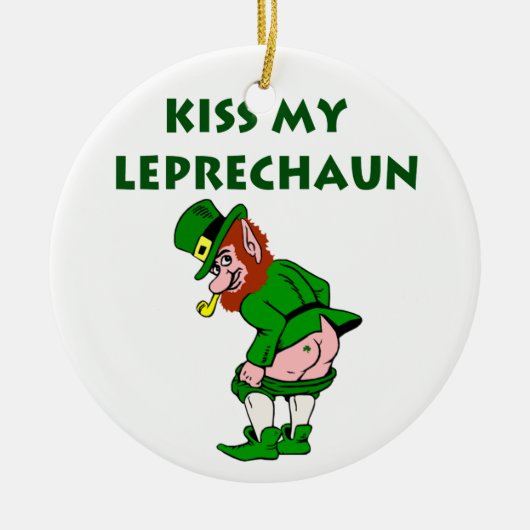 Kiss My Leprechaun Ornament (Voorkant)