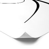 Kiss my Lips Meisje - Line Art Poster (Hoek)