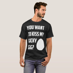 Kiss My Lucky Egg Mannen boys Cool Runnings Bob Sl T-shirt