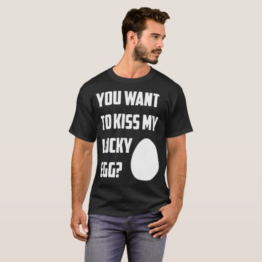 Kiss My Lucky Egg Mannen boys Cool Runnings Bob Sl T-shirt (Voorkant volledig)