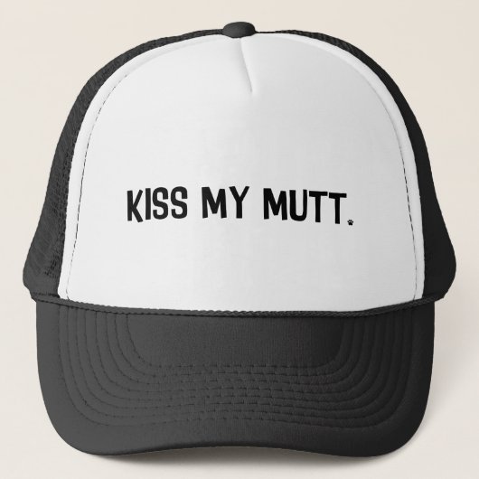 Kiss My Mutt Trucker Hat Pet (Voorkant)