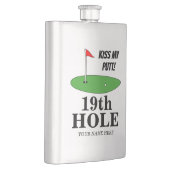 Kiss My Putt 19th Hole grappig golfcadeau, aangepa Flacon (Rechts)