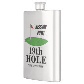 Kiss My Putt 19th Hole grappig golfcadeau, aangepa Flacon (Links)