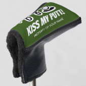 Kiss My Putt Funny, aangepast cadeau voor golfafde Golfheadcover (3/4 voorkant)